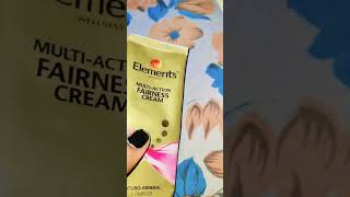 ElementsMultiaction  Fairness creamreview of this this cream [upl. by Ainnat]