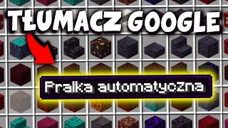 Przetłumaczyłem NETHER w MINECRAFT przez 5 DZIWNYCH JĘZYKÓW a potem z powrotem na POLSKI XD [upl. by Koblick192]