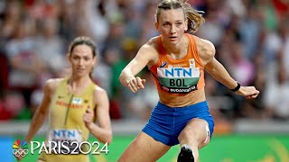 Femke Bol out for revenge dominates 400m hurdles heat at Worlds  NBC Sports [upl. by Ainivad]