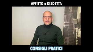 Affitto come gestire la disdetta del contratto [upl. by Dnamron361]