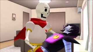 MMD x Undertale  Papyrus tries to rescue Mettaton [upl. by Akkin608]