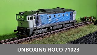 Unboxing lokomotywy spalinowej roco 71023 Nurek i zakładanie dekodera [upl. by Millicent]