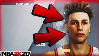 CHEESY BEST FACE CREATION NBA 2K20 MYPLAYER TUTORIAL LOOK LIKE A DRIBBLE GOD [upl. by Efeek]