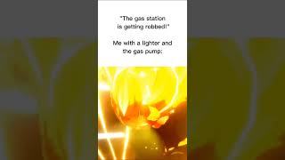 THE GAS STATION Starman meme shorts funny dragonball anime memes [upl. by Kostival102]