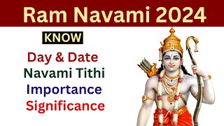 Ram Navami 2024 Date when is Ram Navami 2024  Rama Navami 2024 date  ramnavami2024 [upl. by Lazos]