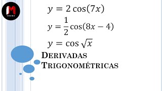 Derivada de una Función Coseno  Ejercicios 13 [upl. by Ogren553]