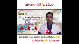 Type 2 diabetes mellitus treatmentGlimepiride 2mg tablet usesmedicalstudent nursingstudent [upl. by Esiole]