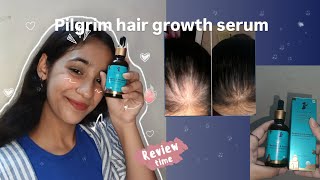 Pilgrim hair growth serum  Honest review🙂 Get a secret coupon code 🫣 [upl. by Ayanet446]