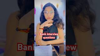 Must Watch Bank Interview questions  Prepare for Interviews interview bank career jobs shorts [upl. by Bovill]