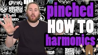 The Easy way to Pinch Harmonic On a Guitar Pinched harmonic riffs Dimebag Zakk Wylde [upl. by Maryn]