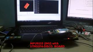 IMUMPU9255 with STM32F4 DISCO Board [upl. by Denby426]