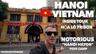 Inside tour Hoả Lò Prison Notorious POW camp Hanoi Hilton Hanoi Vietnam 🇻🇳 [upl. by Arnulfo]