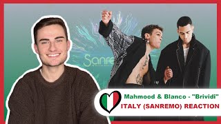 Eurovision Italy 2022  Mahmood amp Blanco quotBrividiquot Sanremo Reaction [upl. by Taggart160]