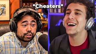 8 Minutes Of Grandmasters Exposing CHEATERS LIVE [upl. by Annaerdna818]