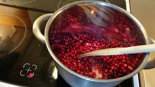 How to make lingonberry jam recipe home easy [upl. by Aerdno]