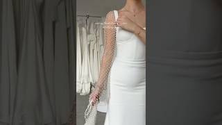 Timeless Pearl Sleeves A Modern Twist on the Classic Wedding Dress [upl. by Yreved108]