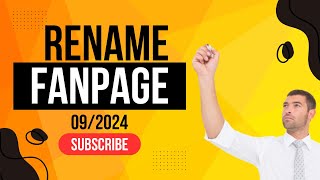 How To Change Facebook Page Name  Latest 2024 Trick [upl. by Cnut]