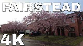 Walking Tour 4K  Fairstead Estate  Kings Lynn 🇬🇧  Binaural Experience [upl. by Caruso]