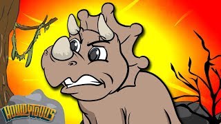 Dinosaurs Walking Through the Desert  Dinosaur Songs from Dinostory by Howdytoons S02E3 [upl. by Anitnatsnok]