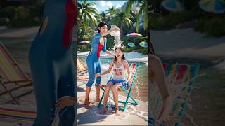 Spiderman and Wonder Woman shorts short avengers marvel dc superhero dcsuperheroes [upl. by Mechelle]