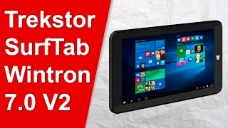 Unboxing Trekstor SurfTab wintron 70 V2 Tablet Windows 10 por 50€ [upl. by Kneeland]