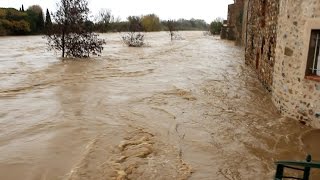 Crue de lAgly Ã Rivesaltes  30112014 [upl. by Bach281]