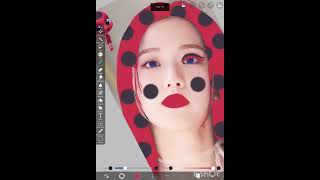 Tikki colored hair on Jisoo blackpink blackpinkedit miraculous tikki jisoo ibispaintxediting [upl. by Milford]