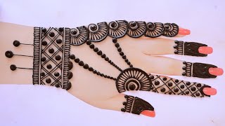 Simple Eid special Mehndi Designs  Full Backhand Mehndi Design  Bridal Mehndi  Mehndi ke Design [upl. by Anikal233]