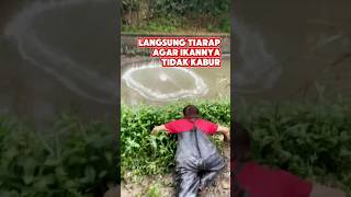 Menangkap ikan menggunakan gaya katak fishing mancing trending [upl. by Abebi]