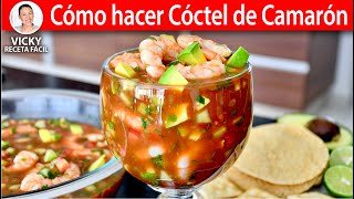 COMO HACER COCTEL DE CAMARON  Vicky Receta Facil [upl. by Egidius]