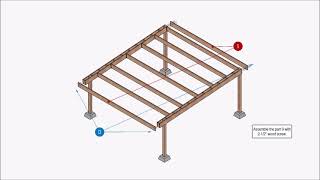 20x20 Lean to carport plan [upl. by Noskcire639]