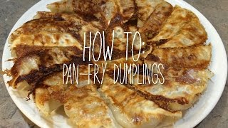 How to PanFry Dumplings [upl. by Ecal639]