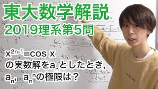 大学入試数学解説：東大2019年理系第5問【数学III 極限】 [upl. by Eycal720]