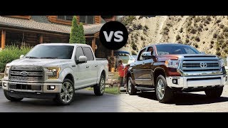 Compare Toyota Tundra vs Ford F 150 Head to Head Ford [upl. by Idas]