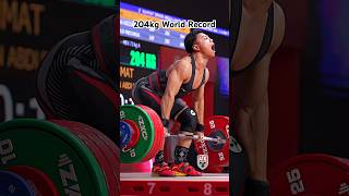 Rahmat Erwin Abdullah 73kg 🇮🇩 204kg  450lbs CampJ World Record Slow Motion weightlifting [upl. by Elehcor155]