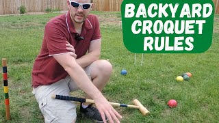 How To Play Croquet Backyard 9 Wicket Croquet [upl. by Majka]