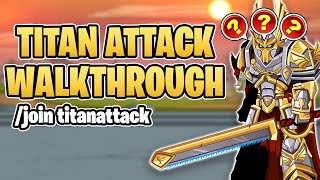 Titan Attack Quest Walkthrough join titanattack  AQW [upl. by Nylg]