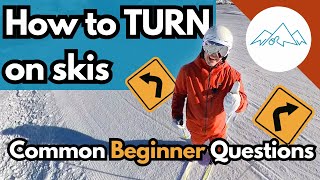 How to turn on skis for BEGINNERS [upl. by Hellah433]