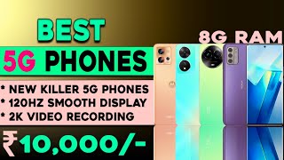 8GB RAM  Top 5 Best 5g Smartphone Under 10000 in 2023  120hZ Display Best 5g phone under 10000 [upl. by Bollay127]