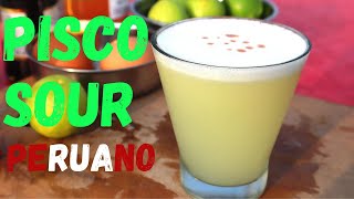 como hacer PISCO SOUR Peruano en coctelera [upl. by Laniger451]