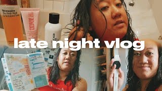 late night vlog 10000 indoor step challenge everything shower winding down journaling [upl. by Gerius]