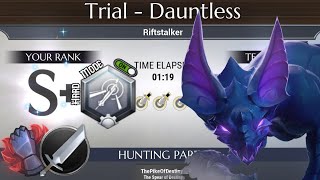 Sword Riftstalker Dauntless Trial 119 [upl. by Sel]