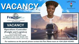 🚢🚚Vacancy Fracht Group Operations Controller Freight and Logistics Closing Date 20 May 2024 [upl. by Sivek]