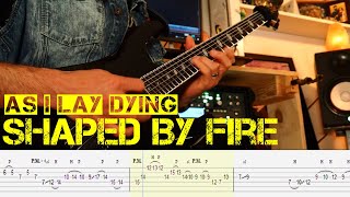 As I Lay Dying  Shaped by Fire  Full Guitar Lesson  Screentab [upl. by Nosirb554]