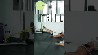 Title：Fitness Exercise Library：RESISTANCE BAND→Resistance Band Leg Raises [upl. by Crowley]