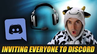 INVITING EVERYONE IN GAME INTO MY DISCORD  Cowsep [upl. by Aleehs]