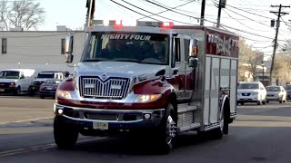 Totowa NJ Fire Department Rescue 4 Responding on Union Blvd April 4th 2022 [upl. by Teirrah493]