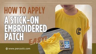 How to Apply A Stickon Embroidered Patch  Easy  Step by Step [upl. by Sarat958]