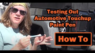 Testing out the Automotive Touchup Paint Pen on my Jeep [upl. by Ricoriki]