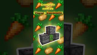 Granja de comida minecraft comparteestevideo suscribete [upl. by Irrol]